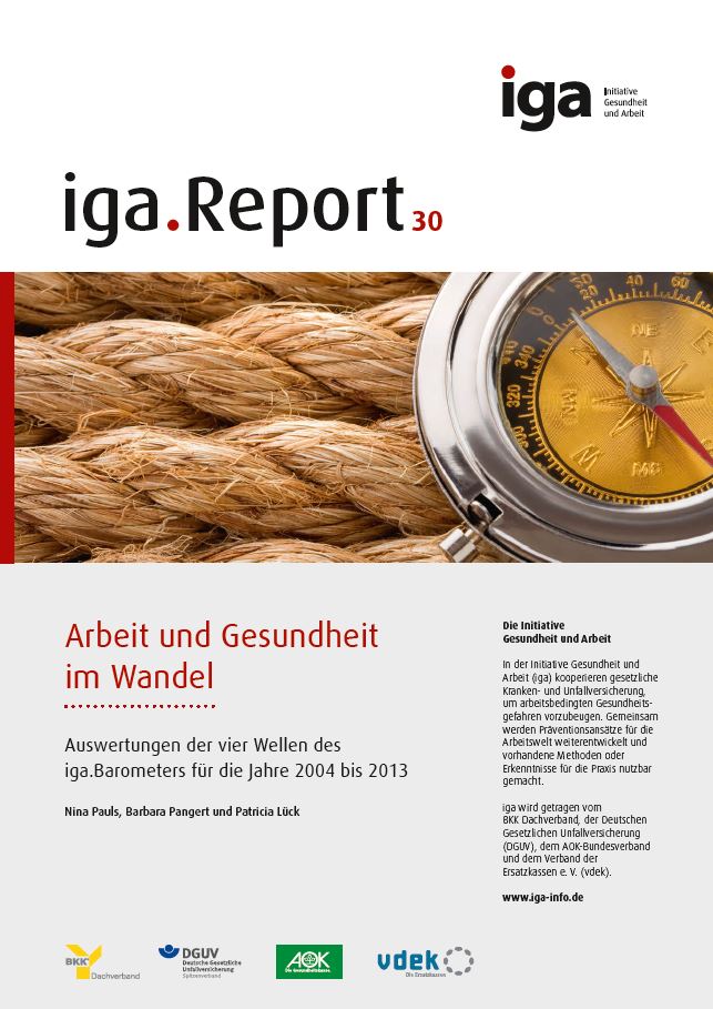 Titelbild iga.Report 30: Ein Kompass liegt auf leicht abgenutzten Seilen.