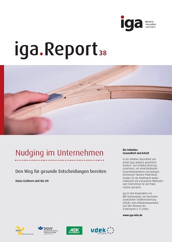 Titelbild des iga.Reports 38: Eine Hand stellt die Weiche auf einer Holzeisenbahn.