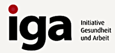 Das Logo der Initiative Gesundheit und Arbeit (iga)